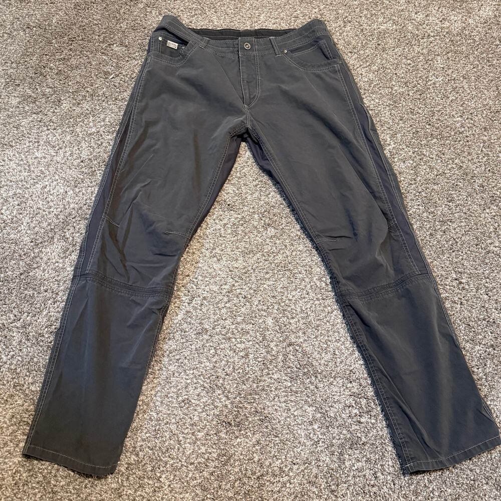 KUHL Radikl Pants Mens 36x32 Carbon Gray Hiking Outdoor Gusseted Stretch